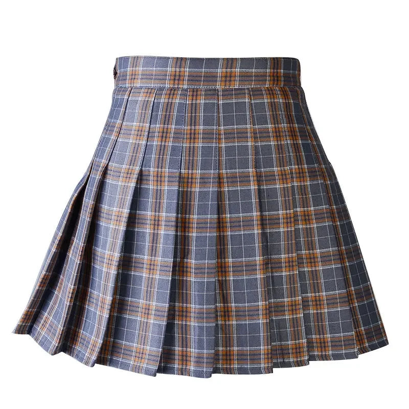 Harajuku 0Women Pleat Skirt 0Preppy Style Plaid 0Mini Cute Japanese School Uniforms Ladies Jupe Kawaii - Matrix-studios.com