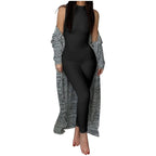Pencil Jumpsuit Women New Full Seasons Casual Fitness Sporty Playsuit Sleeveless Slim Activewear All In One Jumpsuit Clothing - Matrix Studios