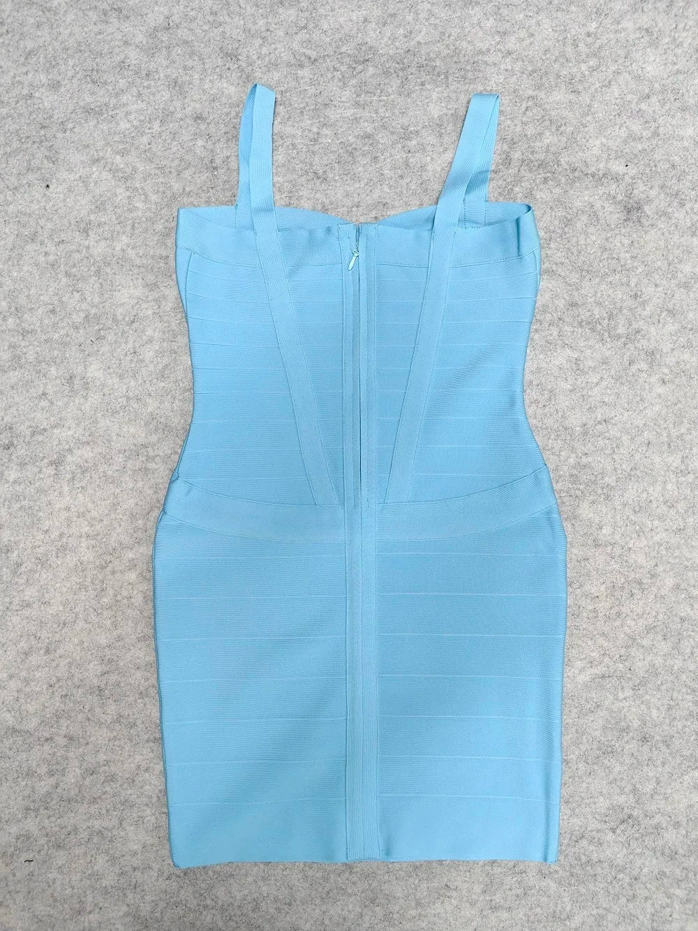 BEAUKEY Blue Spaghetti Strap Women Mini Bandage Dress Bodycon Sexy Above Knee Length Bodycon Party Club Dress XL Classic Vestido - Matrix-studios.com