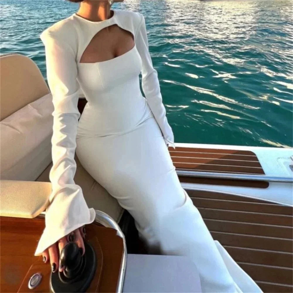 Customized Mermaid Black Prom Dresses France Long Sleeves Formal Evening Dresses Women Wedding Party Gowns Vestidos De Noche - Matrix-studios.com