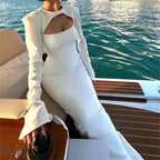 Customized Mermaid Black Prom Dresses France Long Sleeves Formal Evening Dresses Women Wedding Party Gowns Vestidos De Noche - Matrix-studios.com
