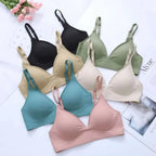 Latex Jelly Underwear Seamless Bras for Woman Wireless Sleep Removable Padded Bralette One Piece Brassiere No Wire Comfortable - Matrix Studios