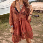 2025 Lace Beach Pareo Wear Swim Suit Cover Up Playa Tunics for Tunic Swimwear Women - Matrix Studios