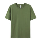 100% Cotton Solid T-shirts Women Sporty Short Sleeve Tees Fashion Casual White Black Clothing Loose O-Neck Female Summer Tops - Matrix-studios.com
