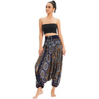 Bohemian Pants Women Pantalones Mujer Hippie High Waist Rayon Harem Baggy Boho Yoga Beach Wear Pour Femme Calca Feminina Printed - Matrix Studios
