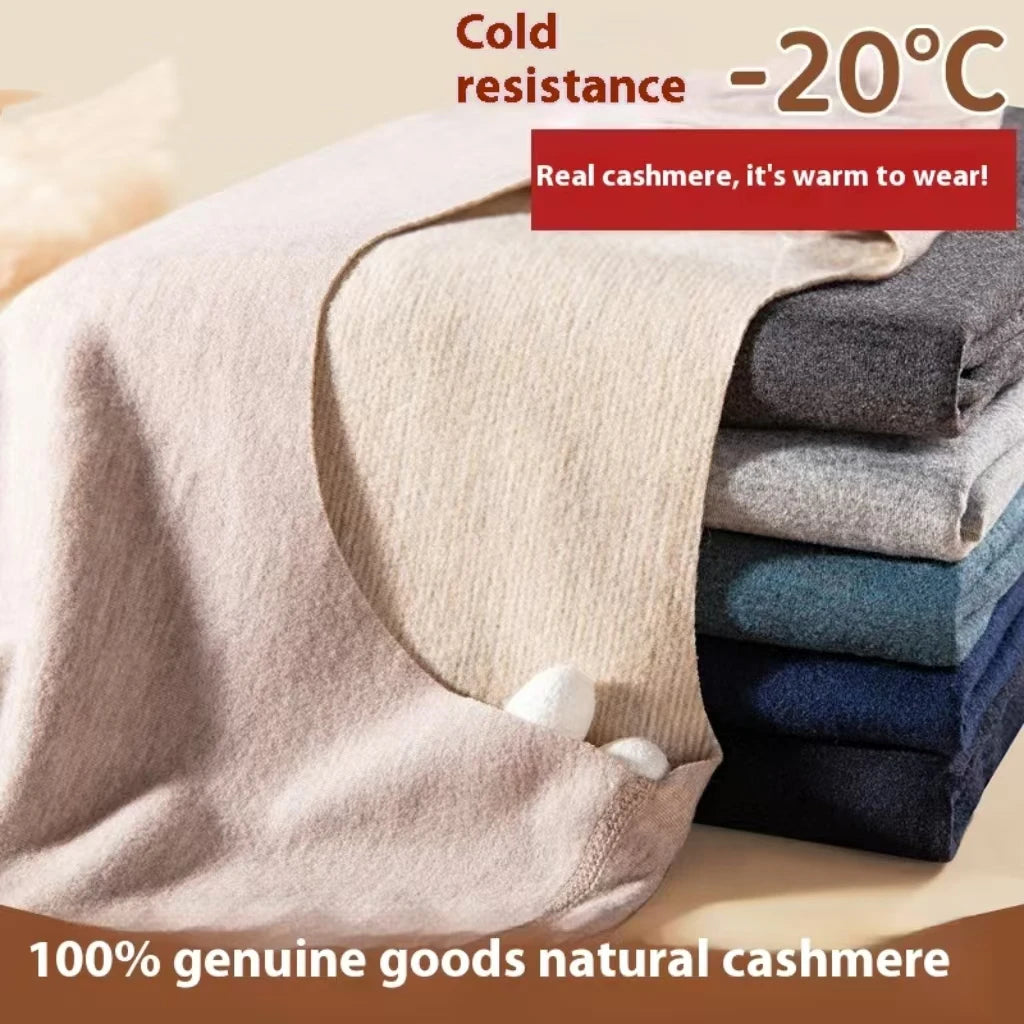 The New Cashmere Silk Thermal Underwear Set of Women's Non-marking Home Wear Wear Grinding Hair Fever Autumn Clothes and Pants - Matrix-studios.com