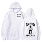 Death Row Records Hoodies Spring Autumn Fleece Hoodie Pullover Fashion Men Women Loose Hooded Sweatshirts Hip Hop Streetwear Top - Matrix Studios