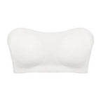 Women's Sexy Strapless Push Up Bra Removable Padded Seamless Ice Silk Top Women Invisible Beauty Back Anti-slip Off-shoulder Bra - Matrix Studios