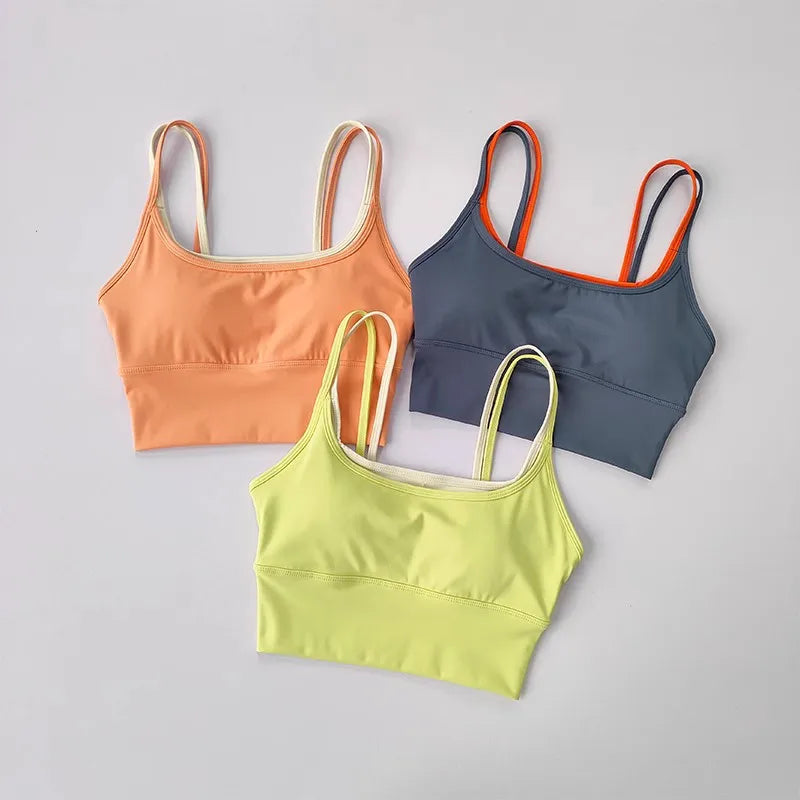 Sports Bra for Women Gym Vest Yoga Beauty Black Tube Top Running Sports Bra Fitness Yoga Crop Top Underwear Sexy Sport Bra Top - Matrix Studios