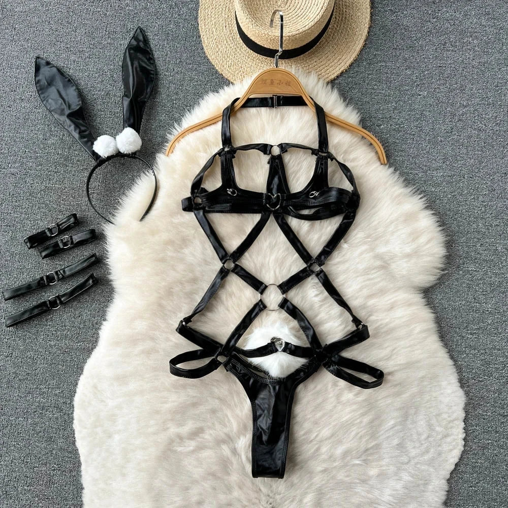 Women's Bras Women's Underwear Sets Sexy Lingerie Outfit Bra And Panty Set Woman Clothes Attractive Chest Suspenders Below Sex - Matrix-studios.com
