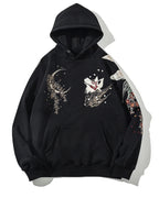 High Quality Embroidery Man Women Hoodies Harajuku 100% Cotton Hooded Sweatshirts Autumn Long Sleeve Black Pullover Loose Tops - Matrix Studios