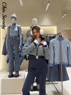 Elegant Print Thicken Women Ski Jumpsuit Full Sleeve Stand Collar Zipper Belt Long Romper 2025 Warm High Waist Female Rompers - Matrix Studios