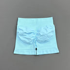 HISTELLO Gym Shorts 4.5" Women Fitness Sports Biker Shorts Low Waist Running Pants Workout Scrunch Butt Yoga Seamless Leggings - Matrix-studios.com
