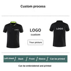 2023 Quick-drying Sports Polo Shirt Custom Design Company Brand Logo/Print Embroidery Breathable Lapel Short Sleeve Tops S-4XL - Matrix-studios.com