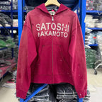26FW Satoshi Nakamoto Zip Up Hoodie Vintage Distressed High Street Worn Out Print Men Women Hooded Pullover Real Photo - Matrix-studios.com
