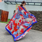140x180cm Celebrity With The Same Cover-Ups Women Large Beach Dress Bikini Bathing Swimwear Sunburn Protection Sarong Wrap Scarf - Matrix Studios