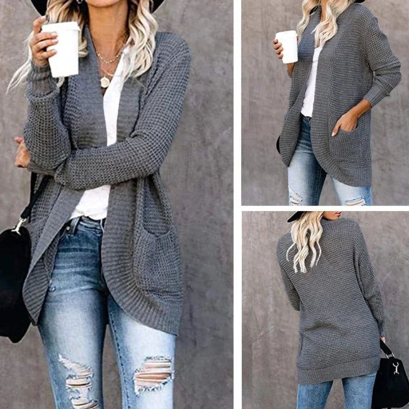 Fashion Women Cardigan Autumn Harajuku Knitted Sweater Basic Jacket Ropa Mujer Outerwear Thin Coat Streetwear New Woman Clothing - Matrix Studios
