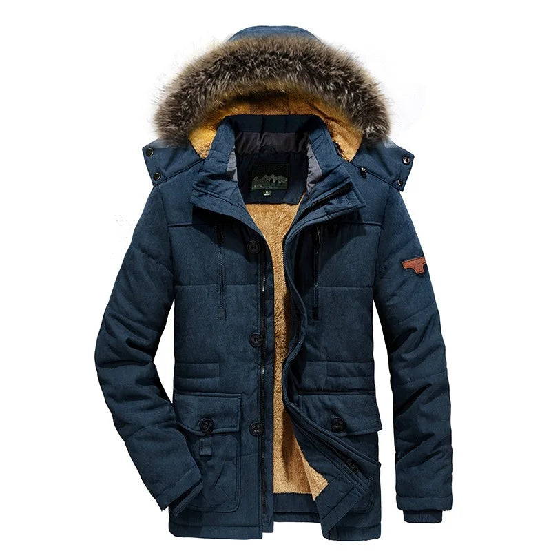 Good Quality Male Fit Winter Coats Multi-pocket Cargo JacketsMen Winter Down Jackets Hooded Casual Long Warm Parkas Size 7XL - Matrix Studios