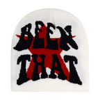 Y2K Letter Butter Knit Hats Skullies Beanies Autumn Winter Warm Hat Men Women Hip Hop Quality Skiing Cap Cycling Windproof New