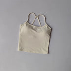 Women's Cross Back Push-Up Yoga Sports Bra Comfortable Gym Tank Top Workout Fitness Vest 'Naked Feeling' Gym Bra Fitness Wear - Matrix Studios