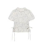 TFAFXY 2026 Summer Bow Plaid Embroidered Blouse Women Sets A-line Midi Long Skirt Suits Y2K - Matrix-studios.com