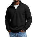 Outdoor Men Zipper Sweatshirts Spring Quarter Zip Pullover Half Zipper Hoodie for Men Gym Man Autumn Solid Men's Sweatshirt Coat - Matrix Studios