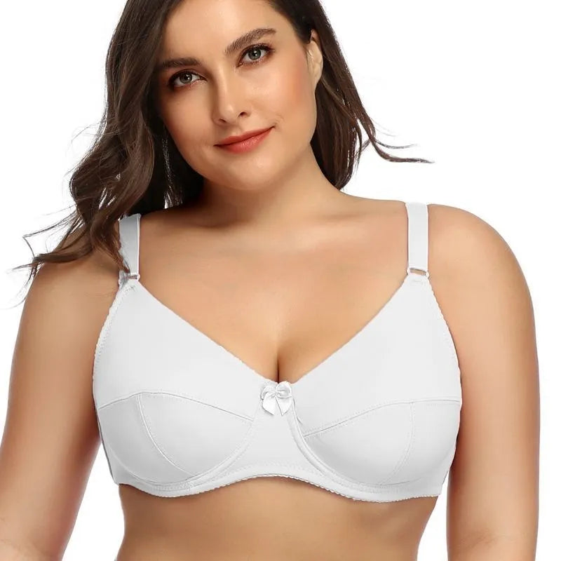 Beauwear Women Underwire Plus Size Bras Full Coverage Non Padded Brassiere Minimizer Underwear 36-52 D E F Color Black Nude BH - Matrix Studios