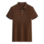 Custom Logo Lapel POLO Shirt Couple Summer Short Sleeve Moisture Transfer T Shirts Men Women Summer Simple Casual Tops - Matrix-studios.com