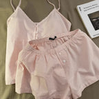 2025 New Cotton Sleepwear Women's Summer Short Sleeved Shorts Cute Women's Home Clothing Set Женская Пижама - Matrix-studios.com