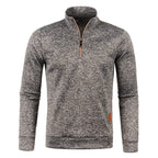Men's Sweatshirts Half Zipper Pullover Male Long Sleeve Flleece Sweater Standcollar Snowflakes Hoodies Men Clothes - Matrix Studios