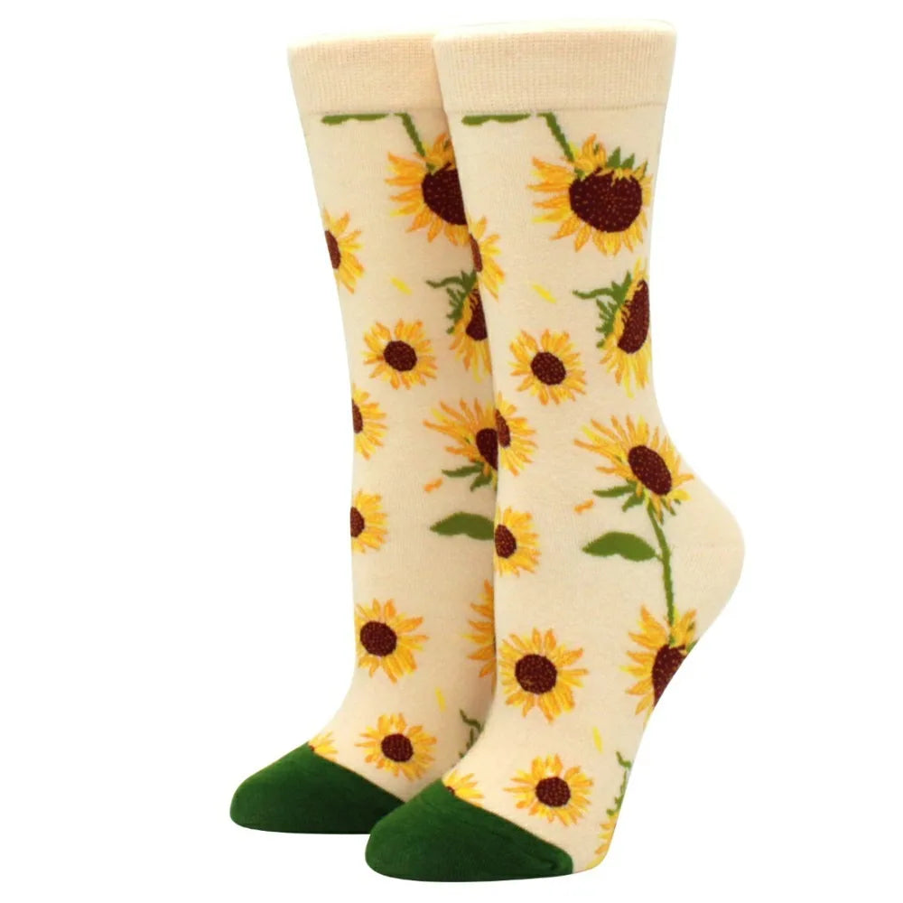 Novelty Woman Socks Harajuku Cotton Funny Happy Cartoon Cat Dog Pattern Unisex Socks Men Novelty Kawaii Socks - Matrix Studios