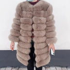 NEW style  4in1 real fur coats Women Natural Real Fur Jackets Vest Winter Outerwear Women fox fur coat high quality fur Clothes - Matrix Studios