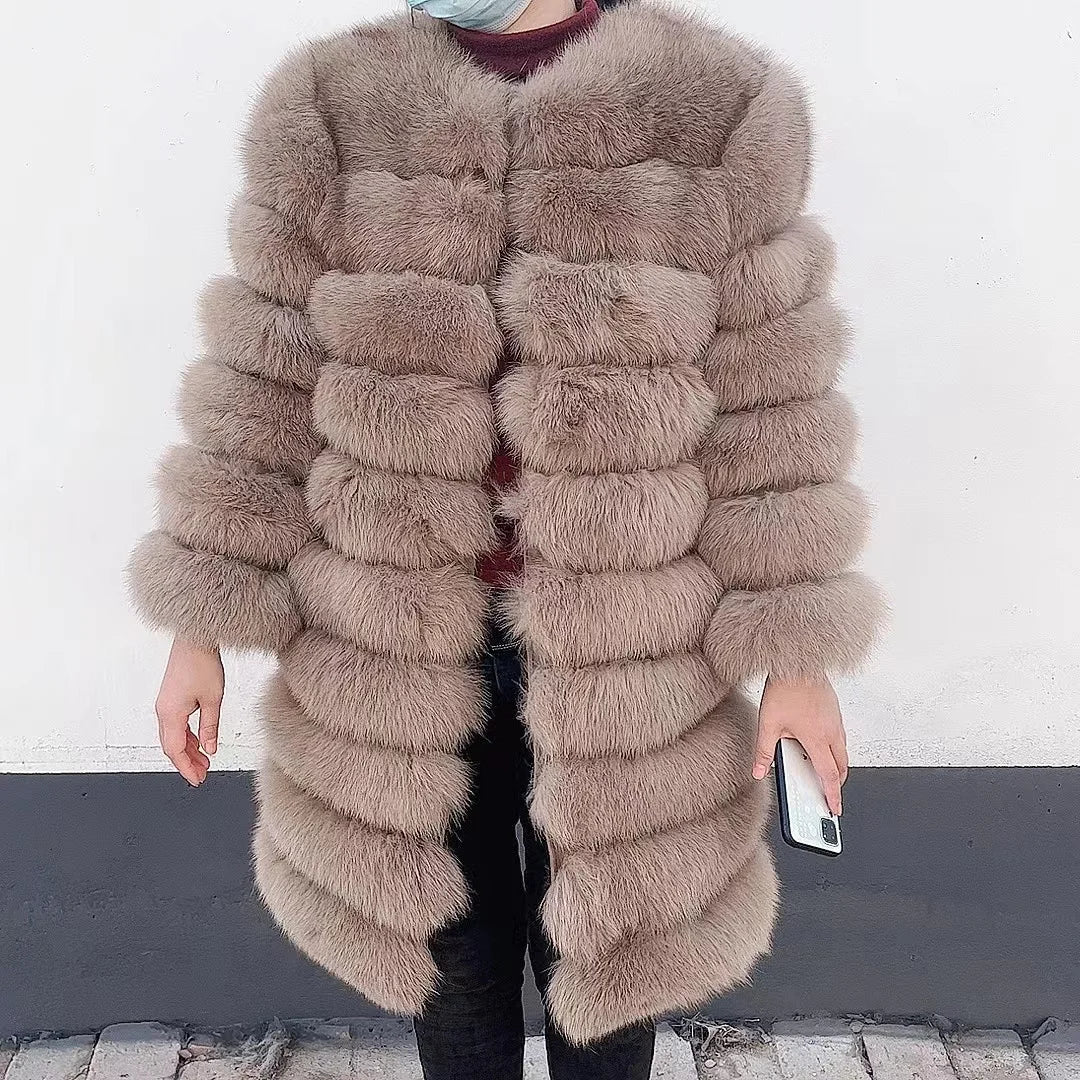 NEW style  4in1 real fur coats Women Natural Real Fur Jackets Vest Winter Outerwear Women fox fur coat high quality fur Clothes - Matrix Studios