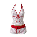 Women'S Swimsuit 2 Piece Polka Dot Tankini Swimsuit For Women Cute Bikini Top With Boyshorts Triangle Bathing Suit For Women - Matrix-studios.com