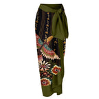 2026 New Sexy Print Retro Swimwear Beach Dress Cover Up Long Skirts Skirt Party Outfits Swimsuit Beachwear - Matrix Studios