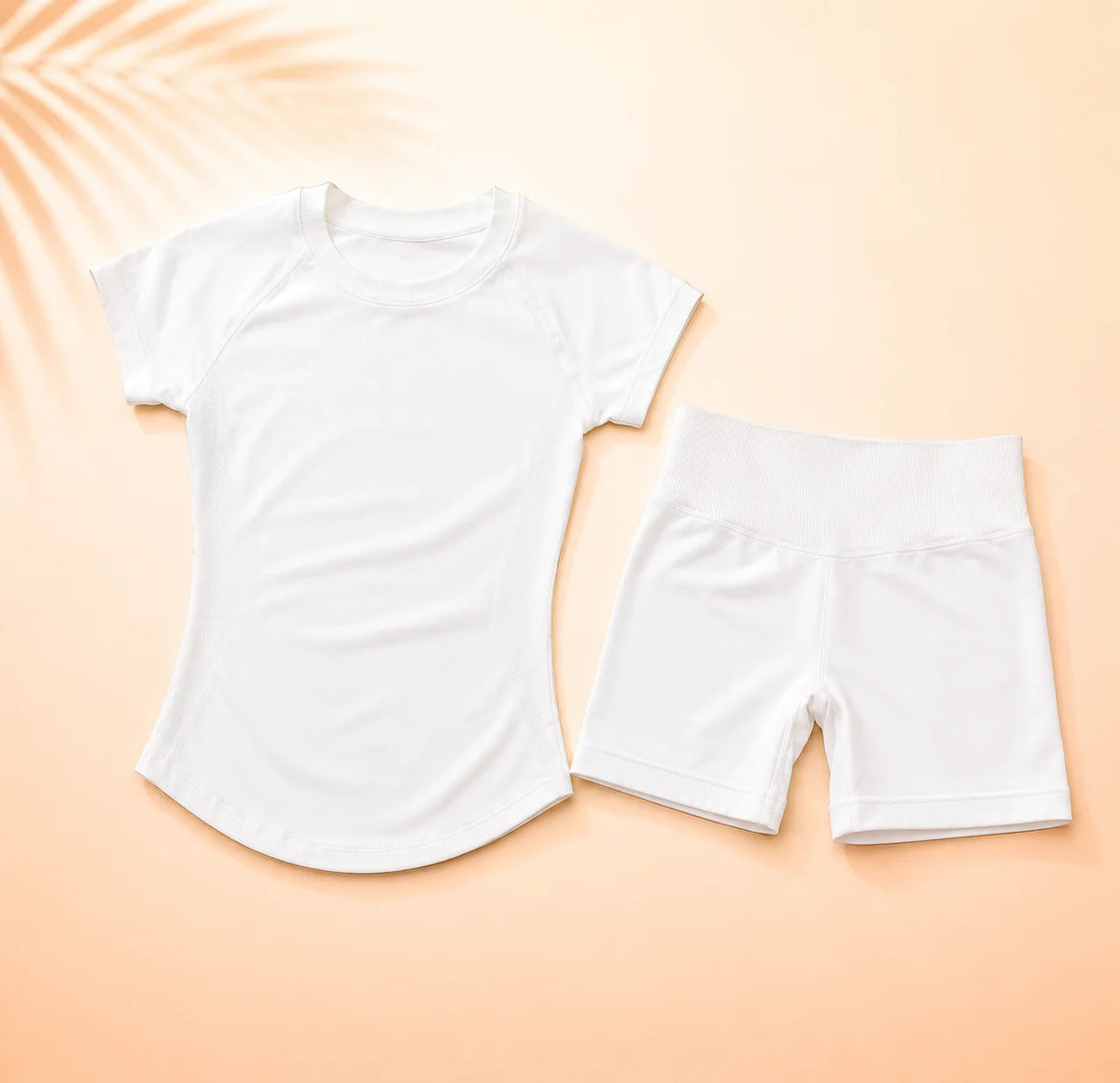 Women Short Sleeve Yoga Set Gym Workout Outfit Fitness Activewear Seamless Sportswear Running Exercise Shorts Set