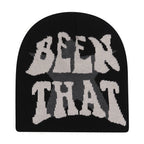 Y2K Letter Butter Knit Hats Skullies Beanies Autumn Winter Warm Hat Men Women Hip Hop Quality Skiing Cap Cycling Windproof New