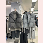 Neploe Korea Chic Streetwear Personalized Vest Short Parkas Casual Elegant Coat Advanced High Street Moda All-match Women Jacket - Matrix Studios