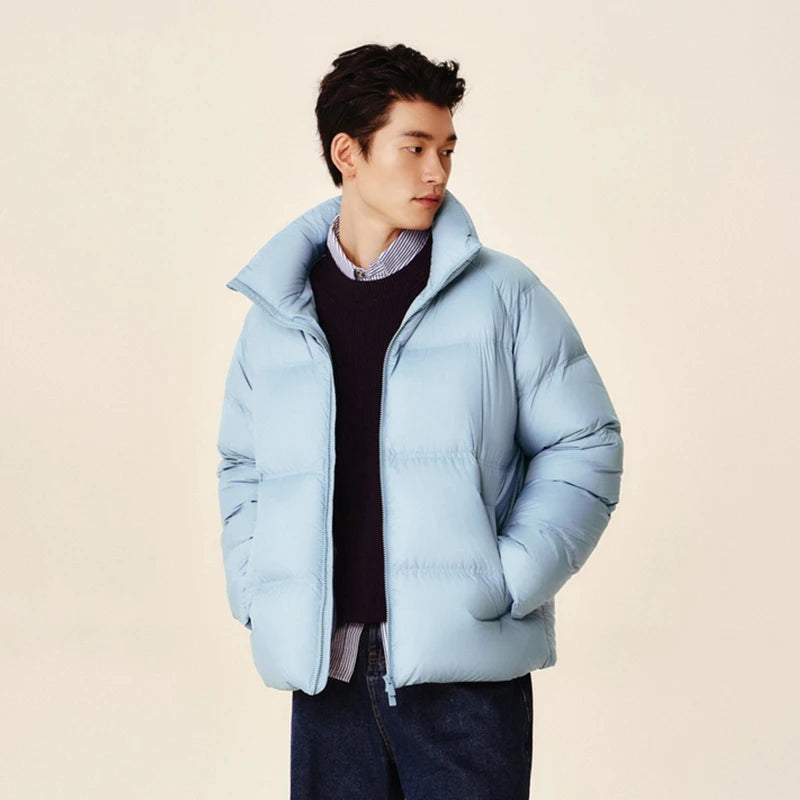 Semir Down Jacket Men Women 2026 Winter New Light Short Coat Three-Proof Thermal Puffer Coat Couple Top Trendy Down Jacket - Matrix Studios