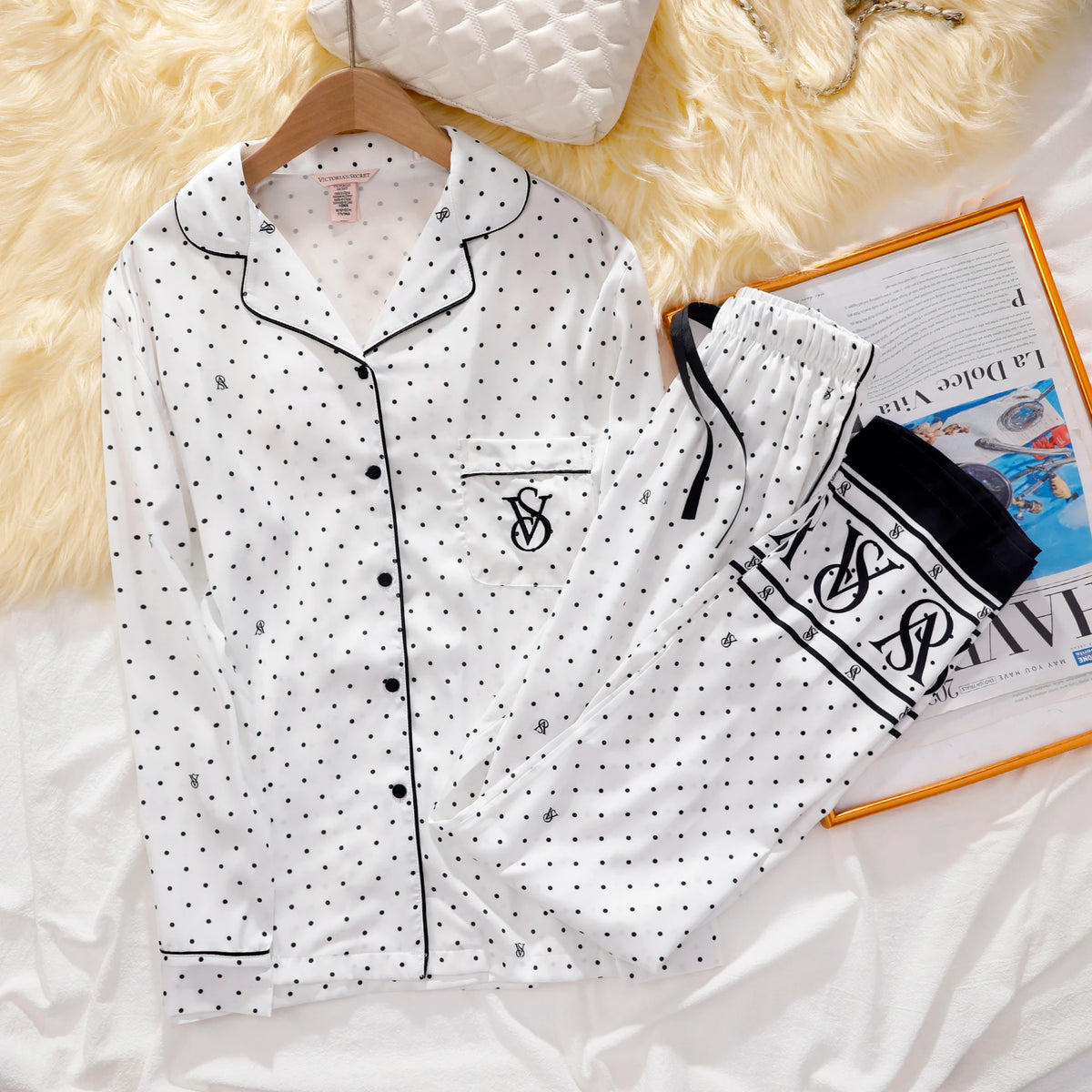 Victoria's Secret Soft Breathable Button Down Pyjama Suit Womens Silk Satin Pajamas Set Short Sleeve Shorts Sleepwear Loungewear - Matrix-studios.com