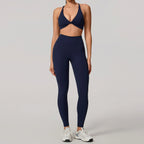 Summer 2PCS Yoga Suit Sports Set Women Quick-Dry Gym Set Women Tracksuit Running Workout Long Sleeve Sports Shirt Yoga Clothing - Matrix-studios.com