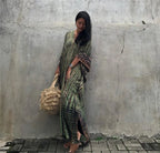 Women Beachwear Long Beach Coverups Kaftan Casual Caftan Dress Swimwear Cover Ups - Matrix Studios