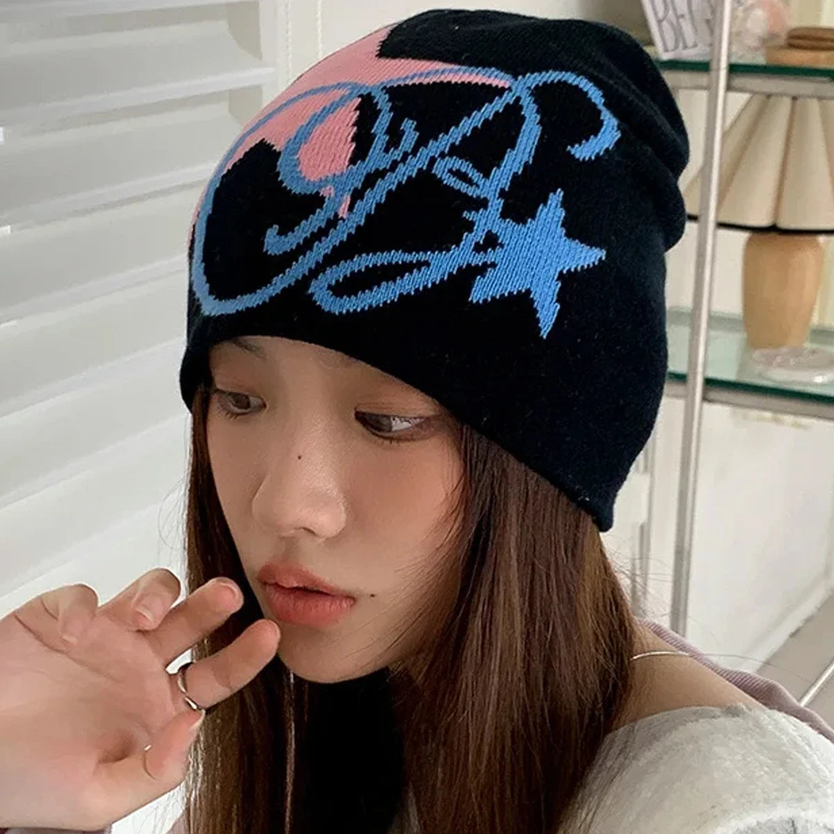 New Autumu Winter Keep Warm Knit Hat Women Men Skiing Beanies Outdoor Cold Hat Cycling Skullcap Fashion Letter Y2K Hiphop Beanie
