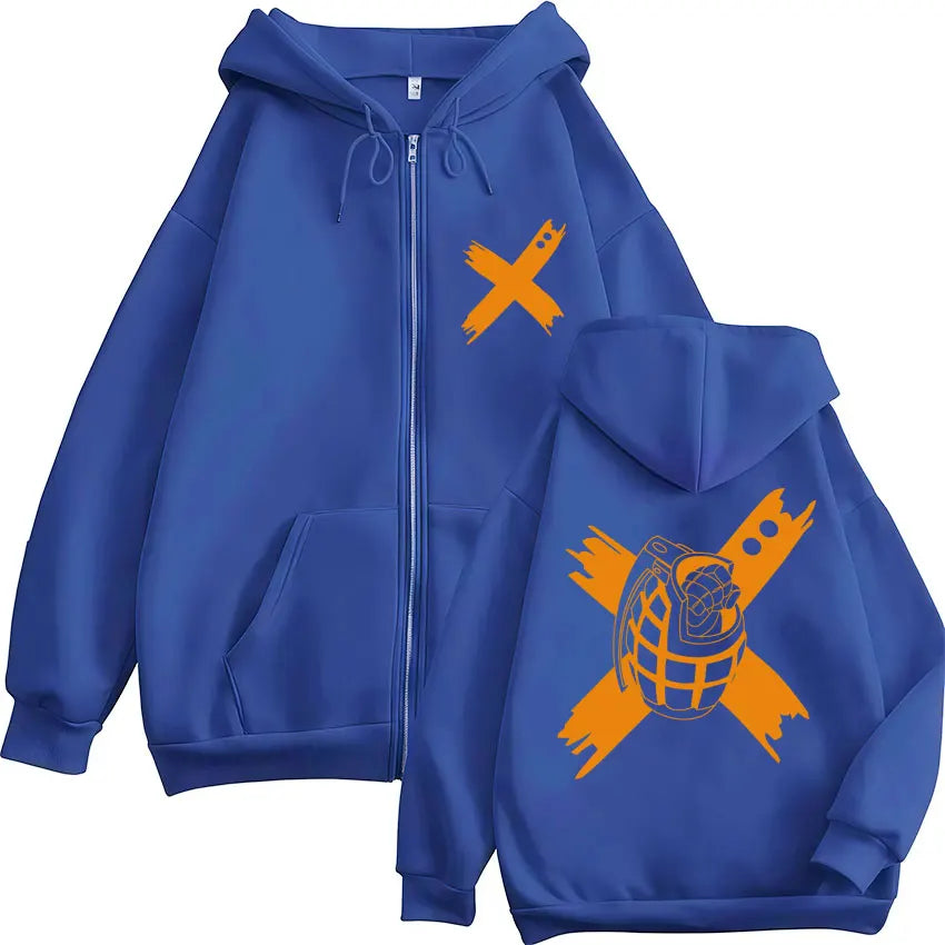 Japan Anime My Hero Academia Zip Up Hoodies Harajuku Fashion Manga Vintage Sweatshirt Men Women Fleece Oversized Tracksuit Coats - Matrix Studios