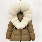 OFTBUY Winter Clothing Puffer Jacket Women Real Fox Fur Hooded Thick Warm 90% White Duck Down Coat Female Parkas Waterproof - Matrix Studios