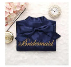 Bride Bridesmaid Wedding Robe Embroidery Kimono Bathrobe Gown Nightgown Casual Satin Short Women Sexy Nightwear Sleepwear - Matrix-studios.com