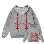 Japanese Anime Jujutsu Kaisen Print Hooded Pullover Men Hip Hop Sweatshirt Vintage Hoodie Harajuku Cotton Sweatshirts - Matrix Studios