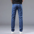 Wthinlee 8 Models Spring Autumn Business Jeans Men Casual Straight Stretch Fashion Classic Work Denim Trousers Brand Clothing - Matrix Studios
