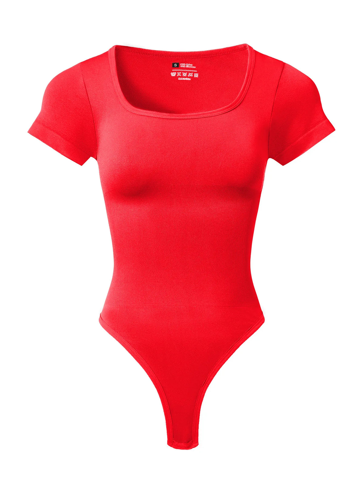 Women Plus Size Square Neck Short Sleeve Bodysuit Tummy Control Body Shaper Seamless Slimming Fashion Shapewear Jumpsuit - Matrix Studios