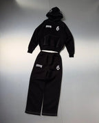 New Fashion Solid Color 2 Piece Casual Hoodie Sets Sweatshirt Y2K Retro Embroidered Logo High Street Hip Hop Unisex Jogger Suits